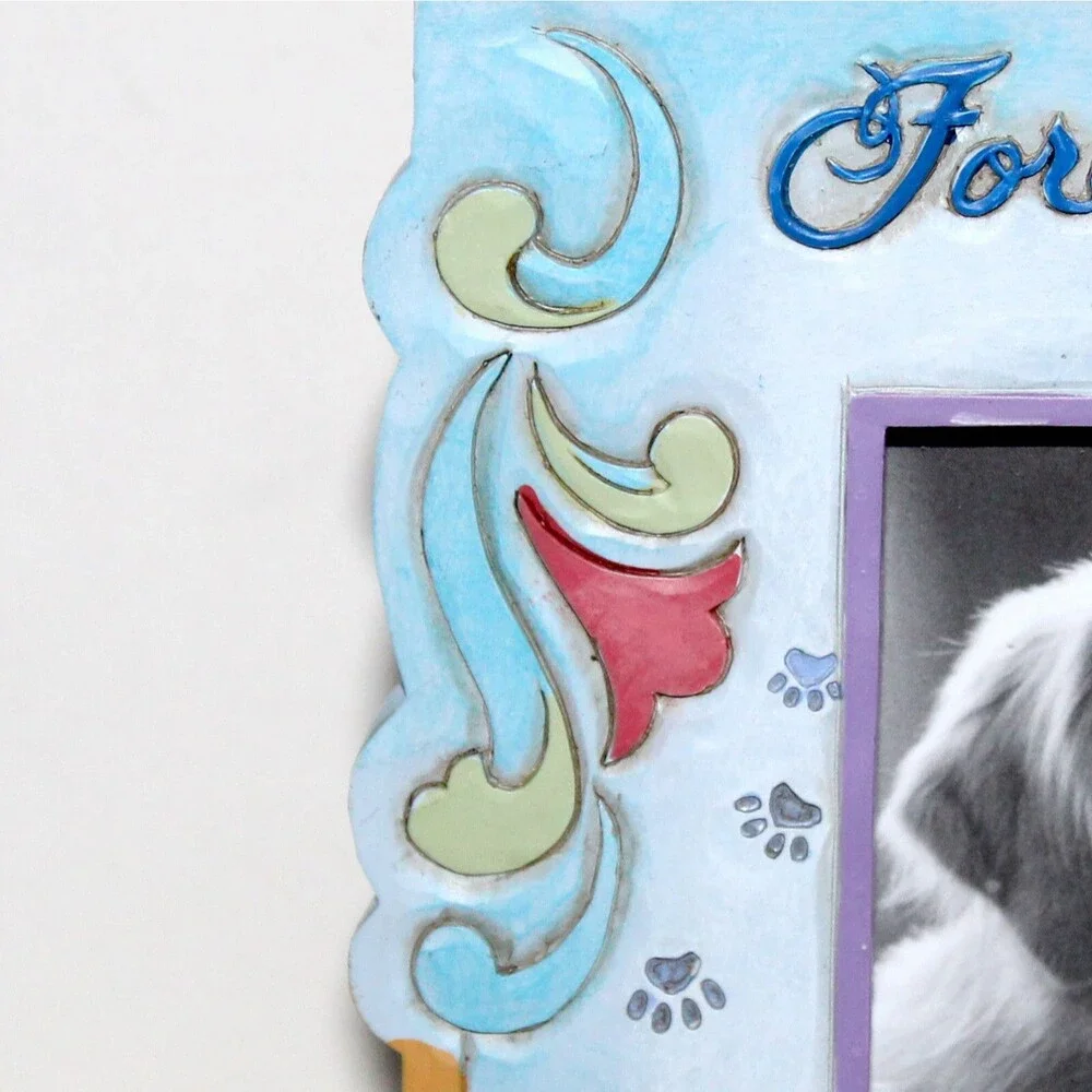 Jim Shore Rainbow Bridge Photo Frame Forever In My Heart 2022 dog pet angel